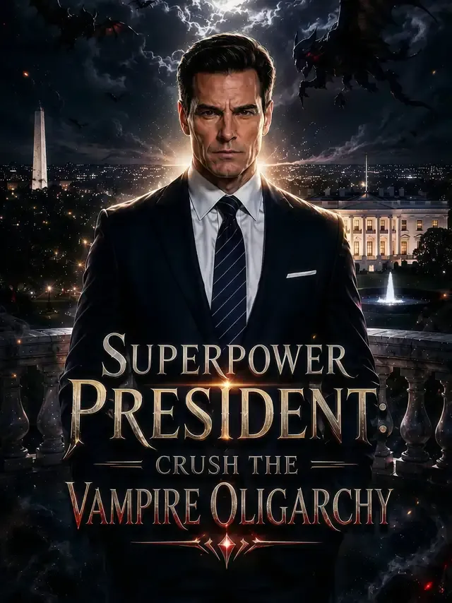 SUPERPOWER PRESIDENT:CRUSH THEVAMPIRE OLIGARCHY cover