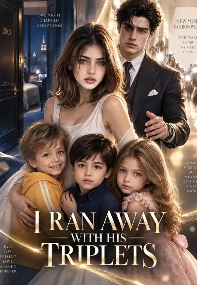 I Ran Away with His Triplets cover