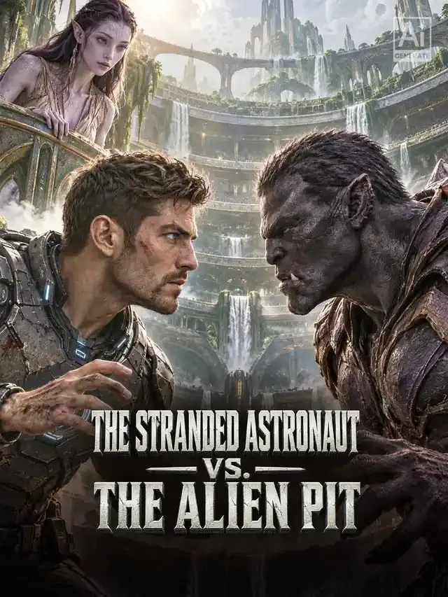 The Stranded Astronaut vs. The Alien Pit cover