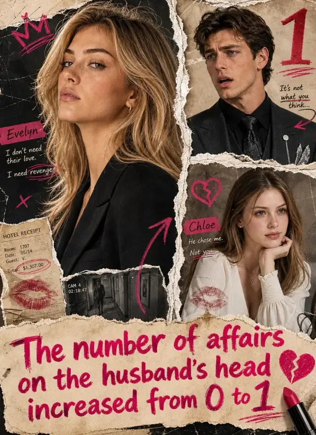 The number of affairs on the husband's head increased from 0 to 1 cover