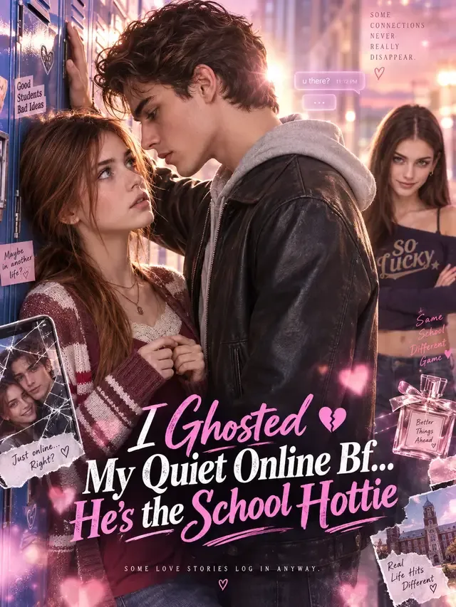 I Ghosted My Quiet Online Bf… He’s the School Hottie cover