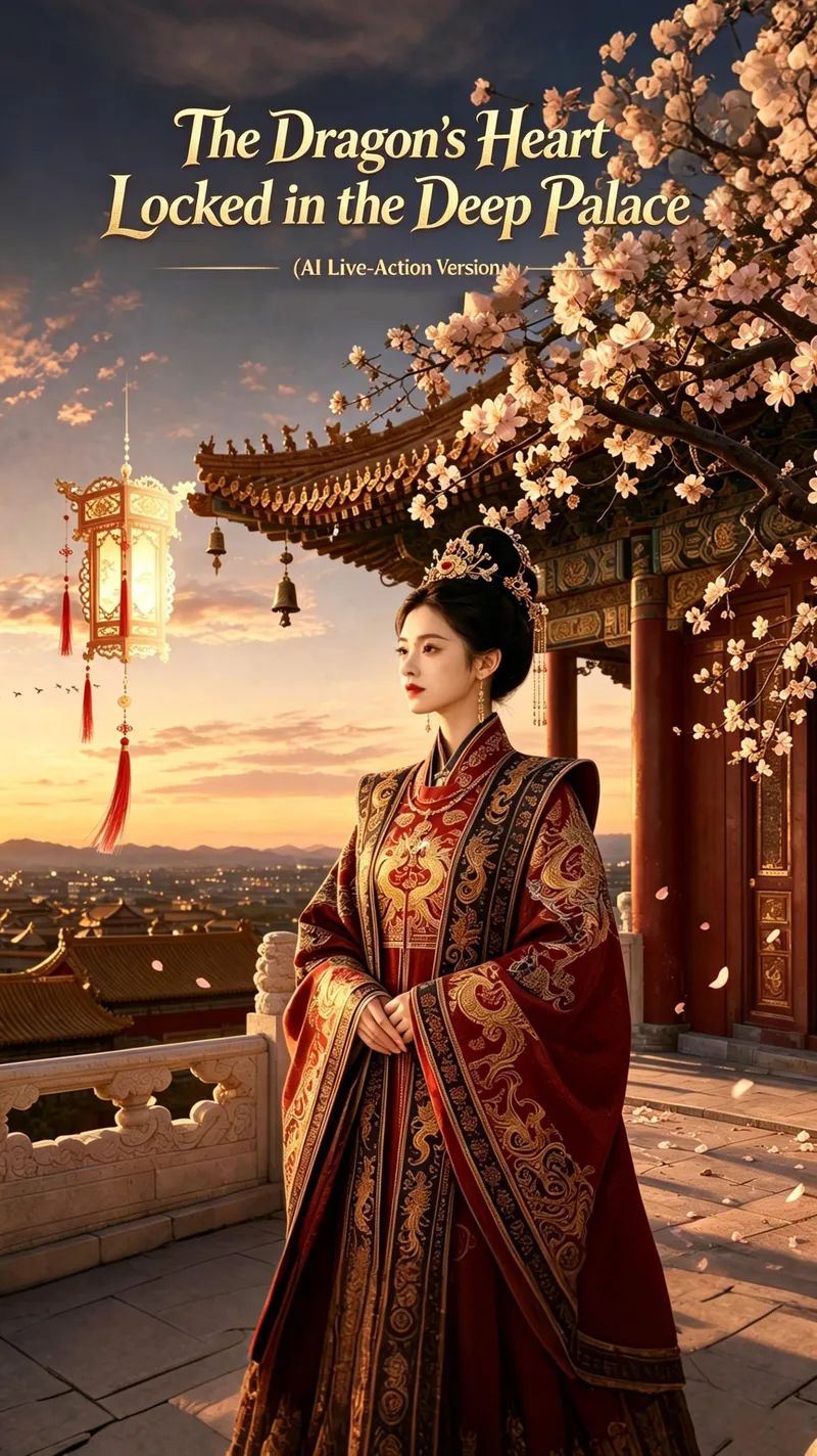 The Dragon's Heart Locked in the Deep Palace (AI Live-Action Version) cover